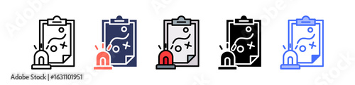 Emergency Planning multiple icon
