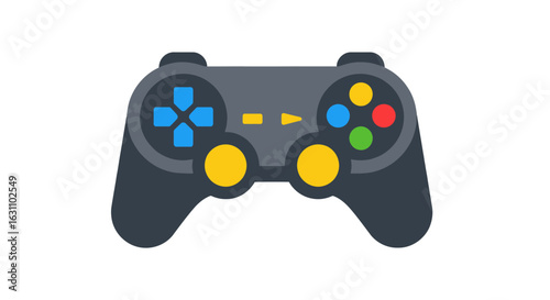Vector Illustration of a Game Controller for Entertainment and Interactive Gaming Experiences, Usable in App Development and Game Design Projects