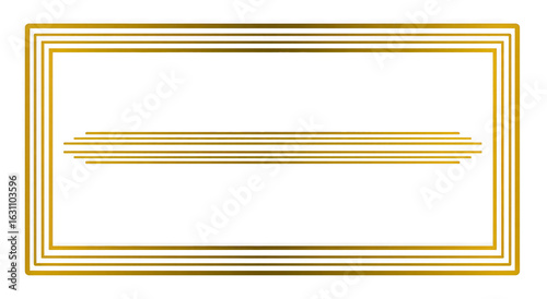 Wallpaper Mural Golden framed horizontal graphic Torontodigital.ca