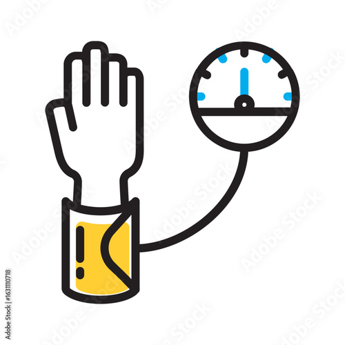 Vector multi color icon for Pressure
