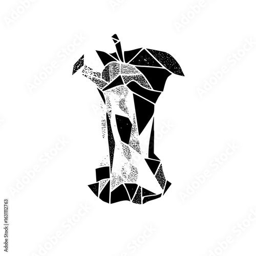 Vector Geometric core with textured details.