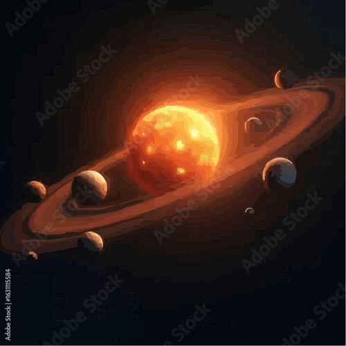 
image representing the solar system 12