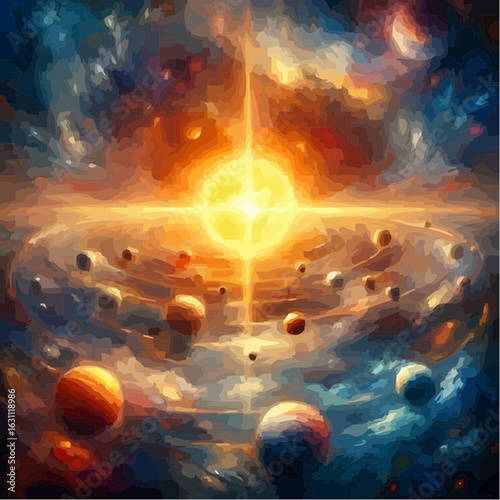 digital art of the solar system 86