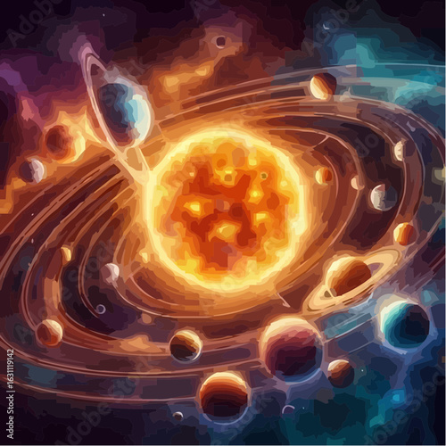 digital art of the solar system 72