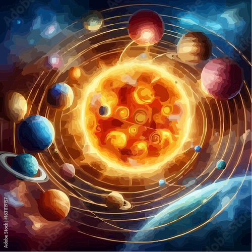 digital art of the solar system 70