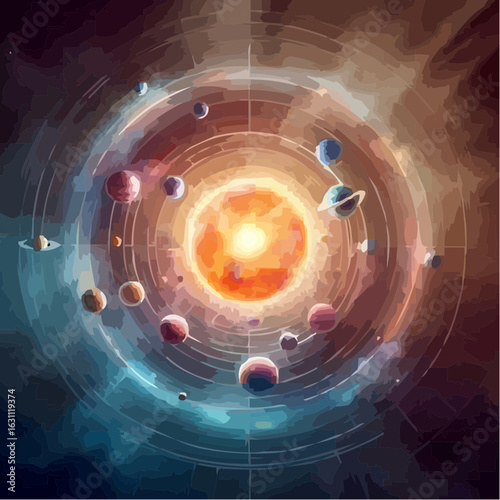 digital art of the solar system 47