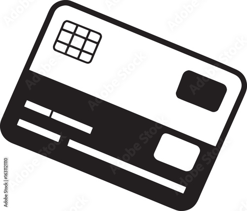 Financial payment card icon for secure digital banking transactions