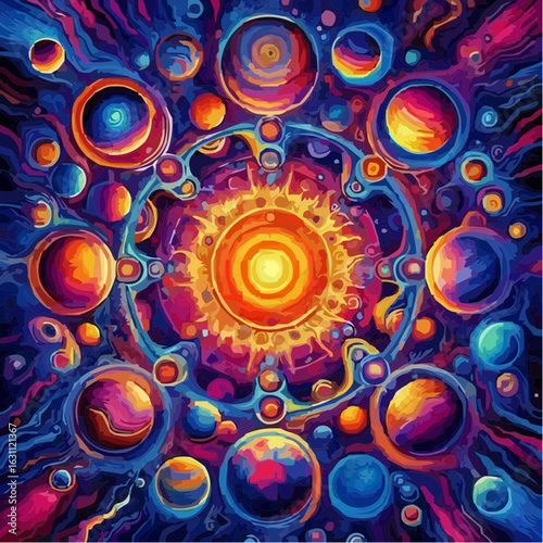 digital art of the solar system 28