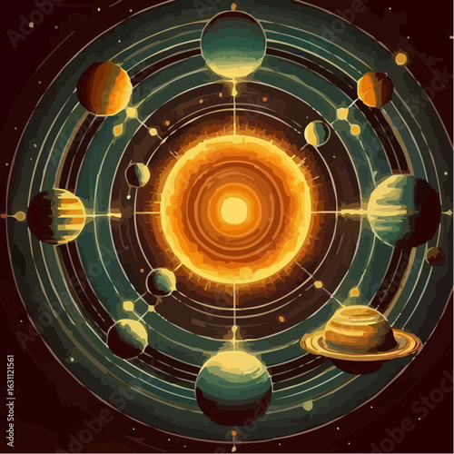 digital art of the solar system 8