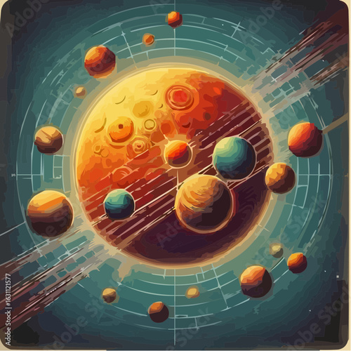 digital art of the solar system 5