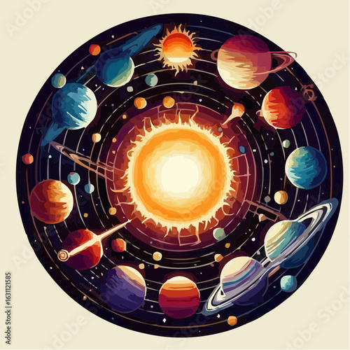 digital art of the solar system 3