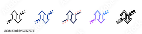 Volatility icon sheet multiple style collection