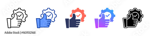 Reliability icon sheet multiple style collection