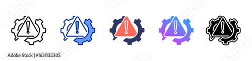 Breakdown icon sheet multiple style collection