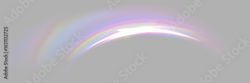 Crystal rays of light, prism refraction, lens flare, crystal glass reflection effect. Prism vector, realistic light leak effect with spectral flare.