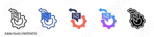 Auto Responder icon sheet multiple style collection