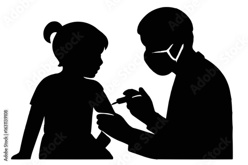 Child getting vaccinated
