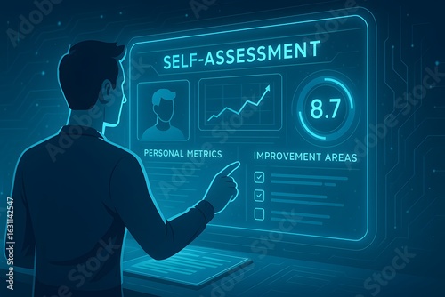 Self-assessment Digital Interface for Personal Metrics and Improvement Areas