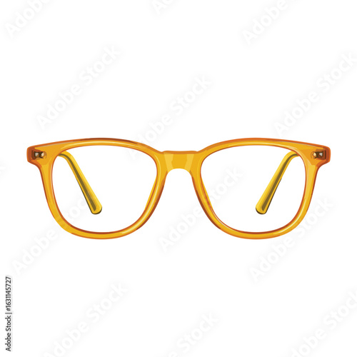 glasse isolated in White Background, glasse vector, Flat lay vector illustration