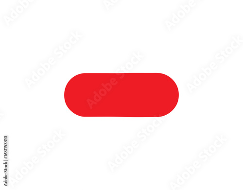 Simple Black Minus Symbol Icon Isolated on a White Background for Design