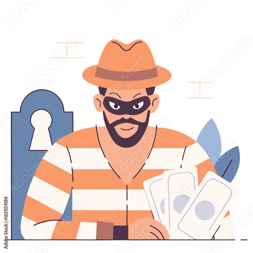 funny cartoon man with glasses