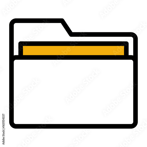 Document Storage Archive Icon from Marketing Collection (Outline Color Lineal Style)