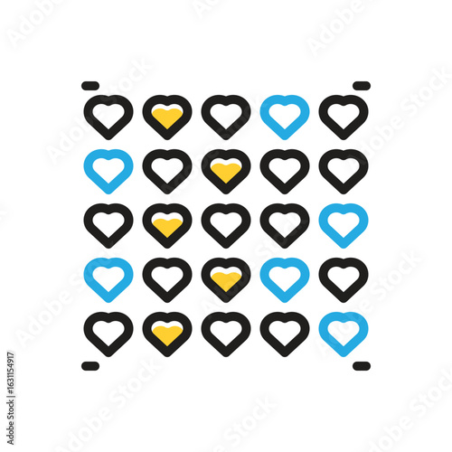 Multi color icon for  much