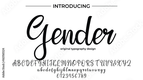 Gender - Elegant Script Font for Smooth Handwritten Design and Creative Typography