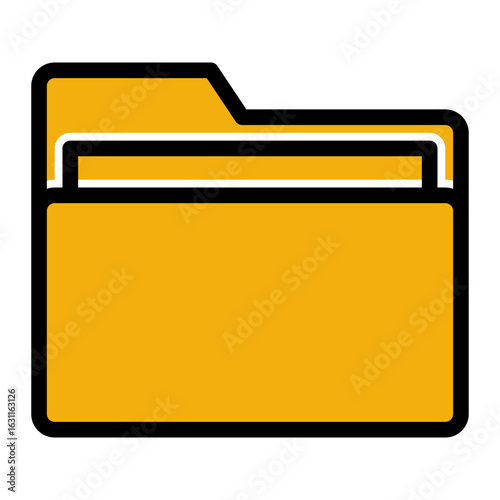 Document Storage Archive Icon from Marketing Collection (Solid Color Lineal Style)