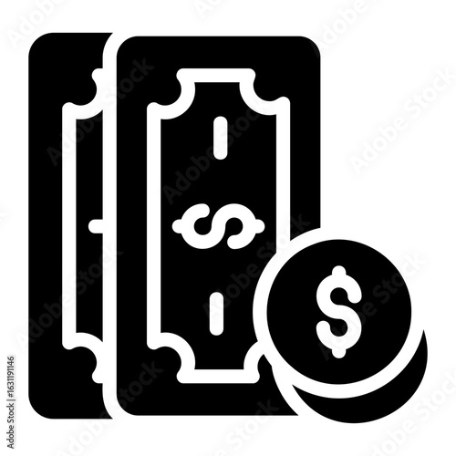 Cashback Bonus Solid icon