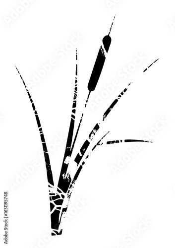 Vector Abstract claw with sharp jagged edges.