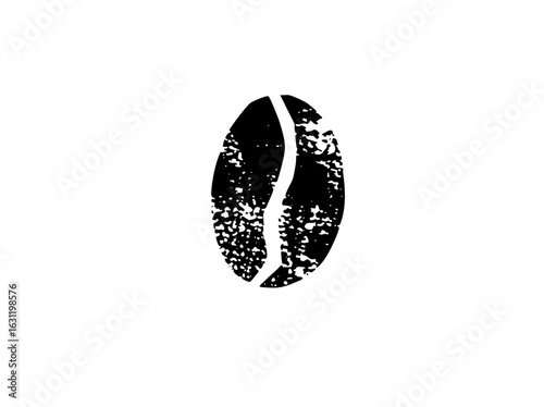Vector Black Coffee Bean