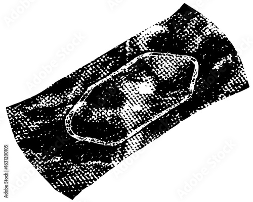 Vector Abstract vector of a spaceship with a ringed planet.