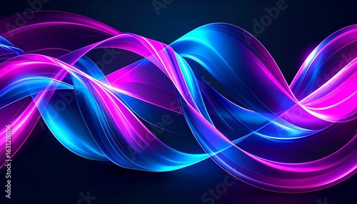 Neon Ribbon Streams