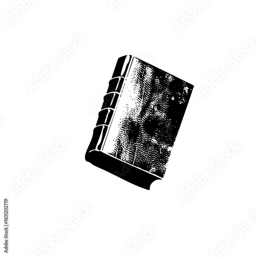 Vector Vintage book with textured cover.