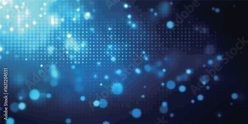 Wallpaper Mural A blue background with many small dots. The dots are blue and they are scattered all over the background Torontodigital.ca