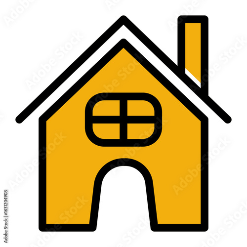 Scientific Interface Hub Icon from Science Collection (Glyph Color Lineal Style)
