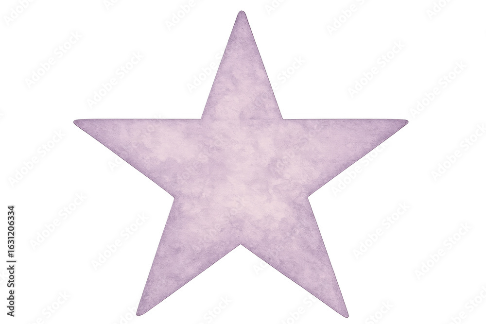 Obraz premium Purple textured star floating against transparent backdrop, perfect for design layouts
