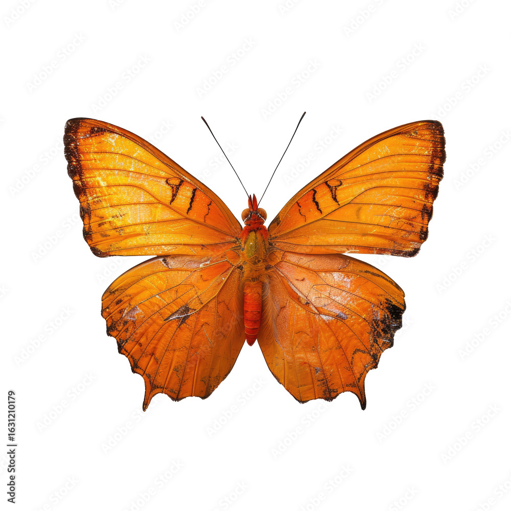 Obraz premium Orange butterfly, detailed wings