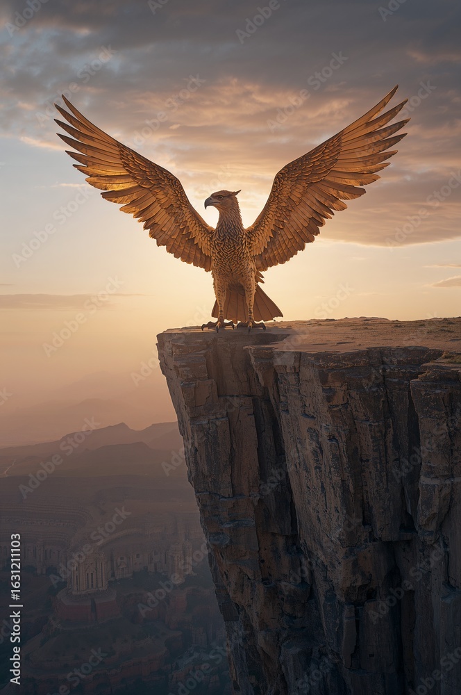 Naklejka premium eagle in flight