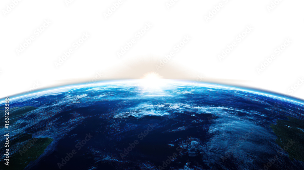 Fototapeta premium PNG Real earth horizon atmosphere planet space.