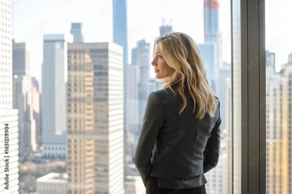 young business woman in city young business woman in city