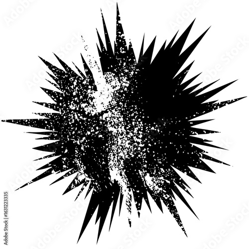 Vector Dynamic burst of jagged spikes creates an explosive abstract .