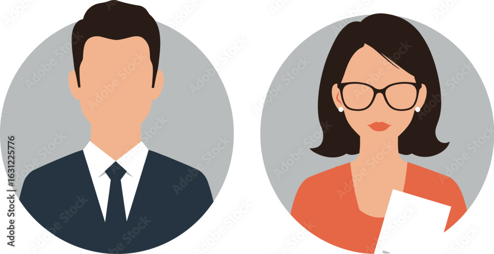 Fototapeta premium vector illustration of Profession