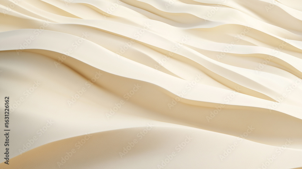 Obraz premium Soft beige flowing waves abstract background design