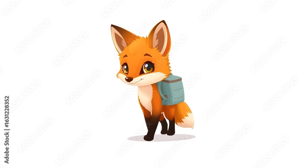 Obraz premium Little Fox Explorer