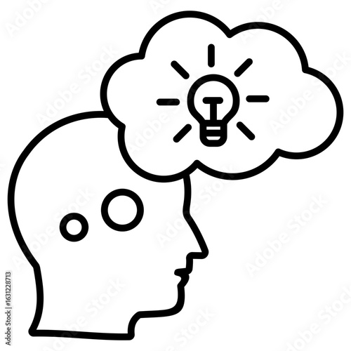 Thinking Outline Icon