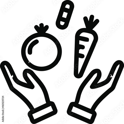 Set of hand drawn hand sign icons in cartoon style