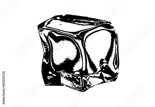 Vector Detailed of a single molar tooth.