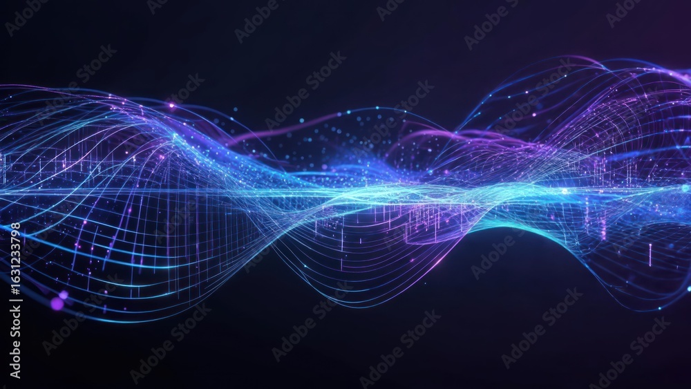 Fototapeta premium Abstract wave graphic (1)